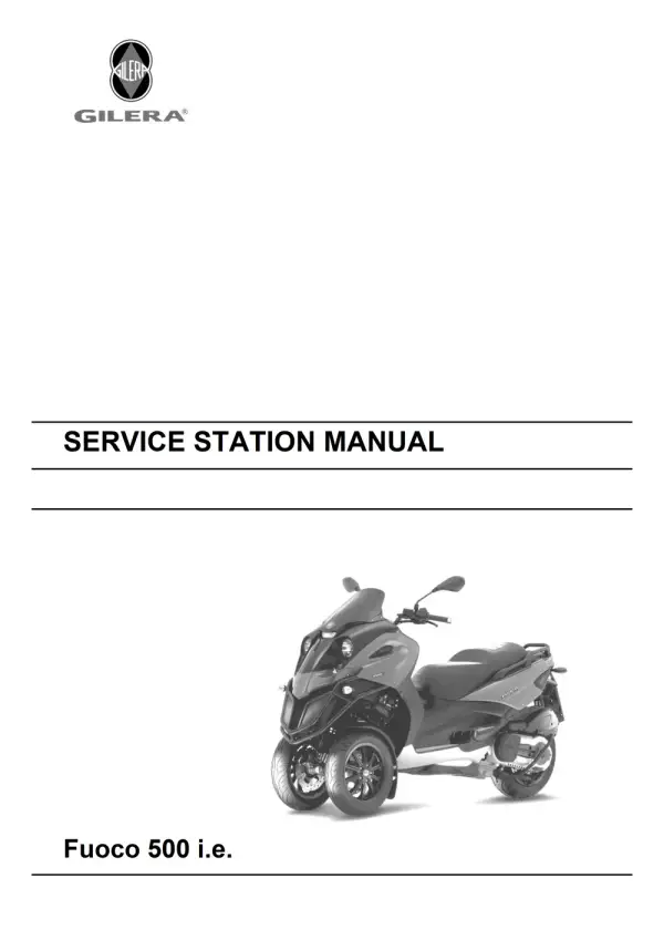 Manual De Serviços – Gilera – Fuoco 500 i.e. – 2011