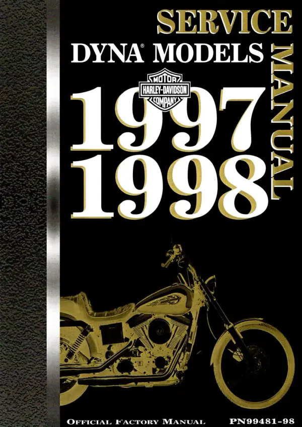 Manual De Serviços – Harley Davidson – Dyna Models – 1997 – 1998