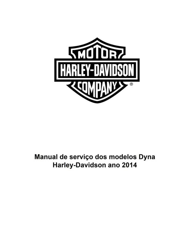 Manual De Serviços – Harley Davidson – Dyna Models – 2014