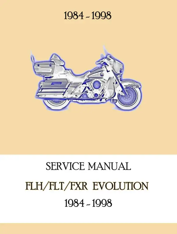 Manual De Serviços – Harley Davidson – FLH – FLT – FXR EVOLUTION – 1984 – 1998