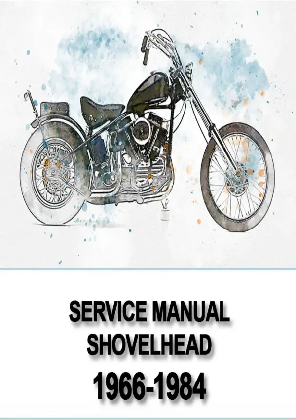 Manual De Serviços – Harley Davidson – Shovelhead – 1966 – 1984