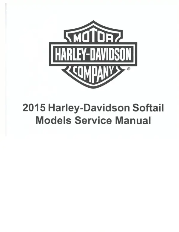 Manual De Serviços – Harley Davidson – Softail Models – 2015
