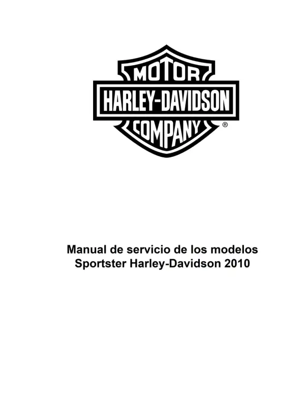 Manual De Serviços – Harley Davidson – Sportster Models – 2010