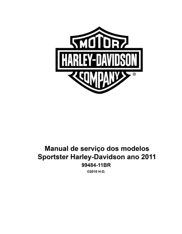 Manual De Serviços – Harley Davidson – Sportster Models – 2011
