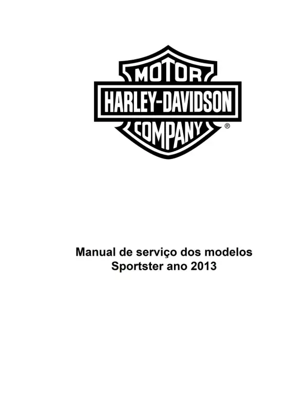 Manual De Serviços – Harley Davidson – Sportster Models – 2013