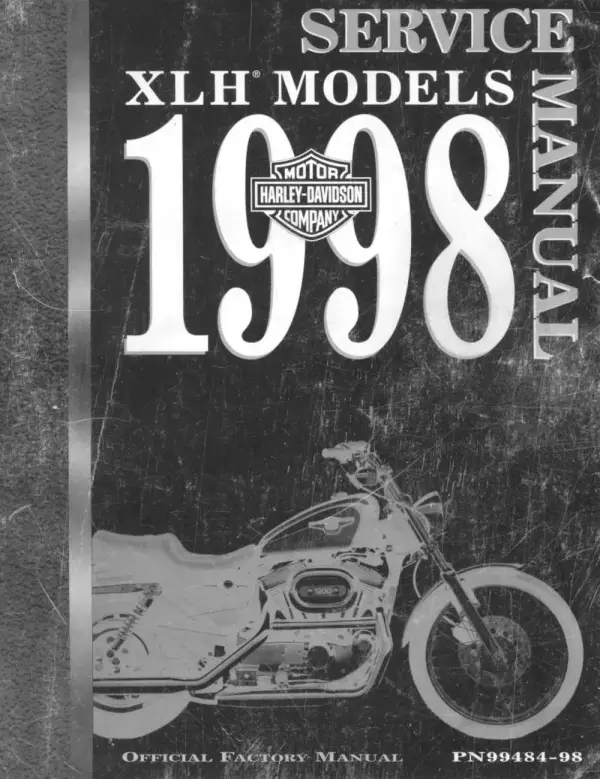 Manual De Serviços – Harley Davidson – Sportster XLH 883 – 1200 – 1993 – 1998