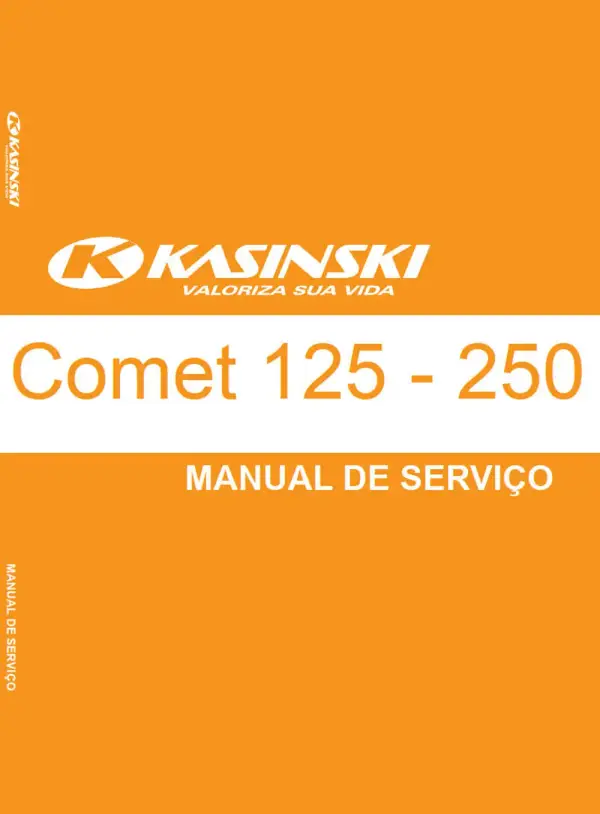 Manual De Serviços – Kasinski – Comet 125 – Comet 250 – 2002 – 2009