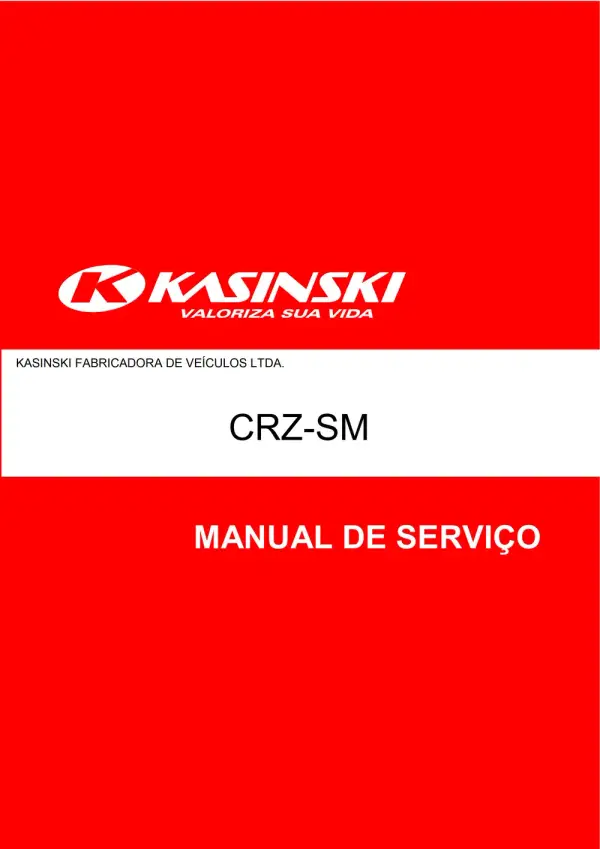 Manual De Serviços – Kasinski – CRZ-SM – 2010