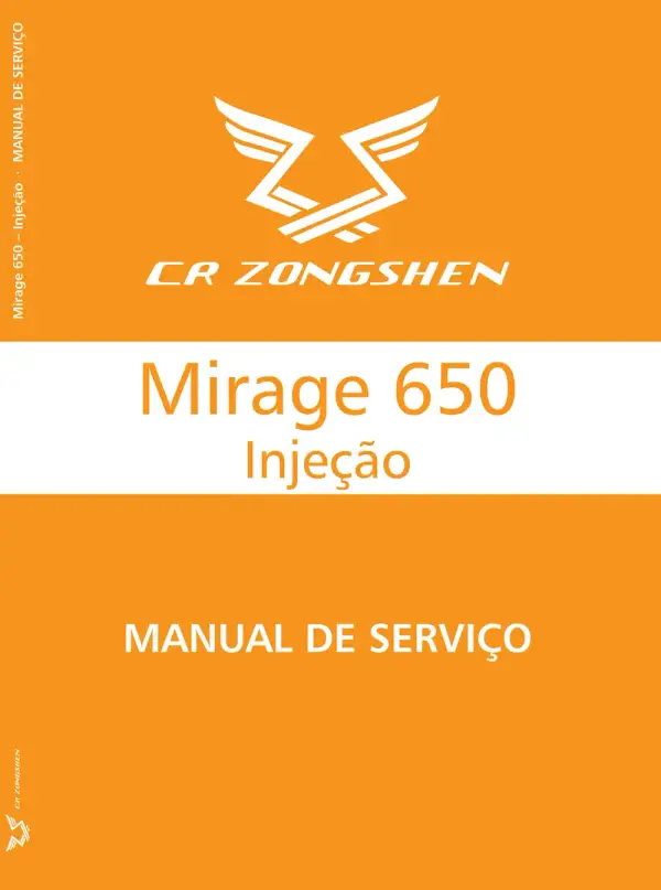 Manual De Serviços – Kasinski – Mirage – Comet 650 Injeção – 2011