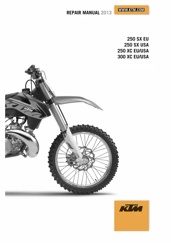 Manual De Serviços – Ktm – 250 – 300 – SX – XC – 2012 – 2014