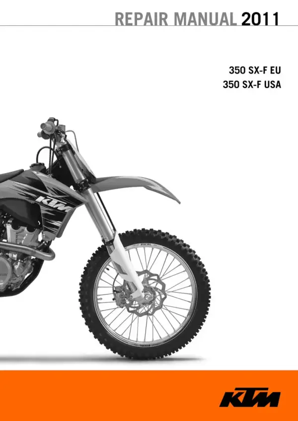 Manual De Serviços – Ktm – 350 SX-F – 2011