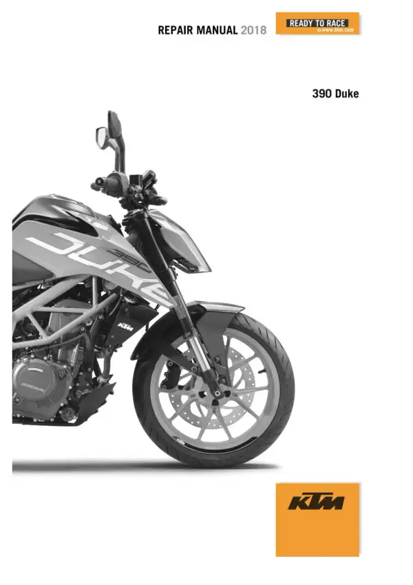 Manual De Serviços – Ktm – 390 Duke – 2018