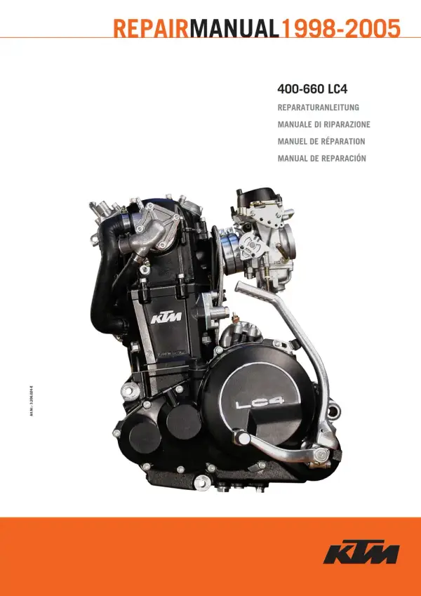 Manual De Serviços – Ktm – 400 – 660 LC4 – 1998 – 2005