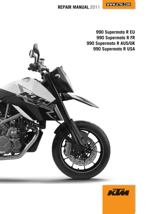Manual De Serviços – Ktm – 990 SUPERMOTO – 2011